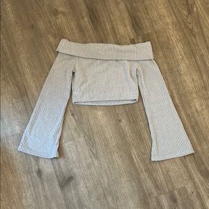 Stylish Gray Crop Top